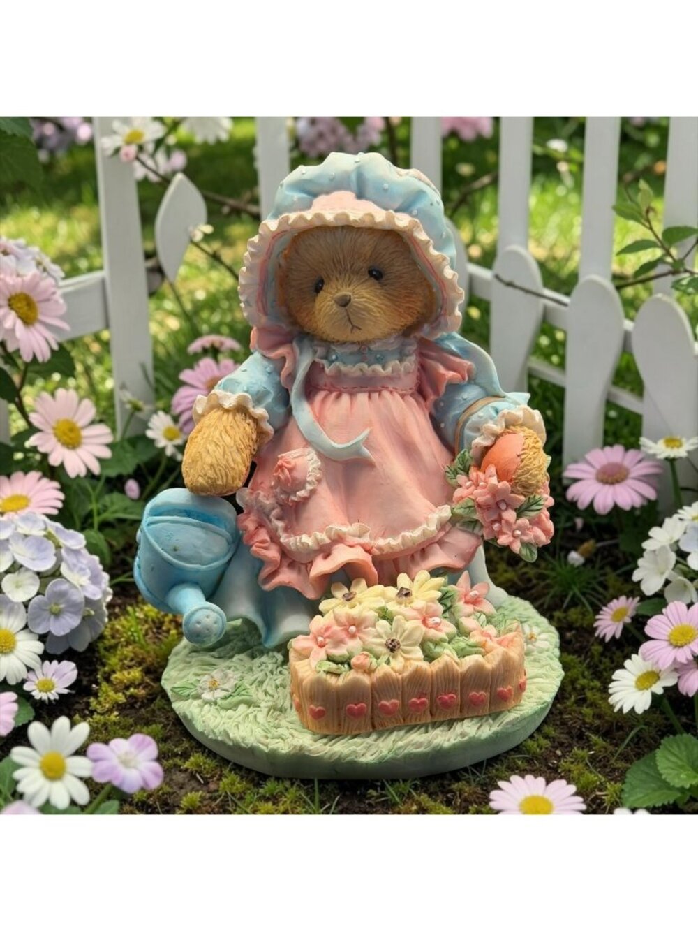 Cherished Teddies Mary Mary Quite Contrary Figurine 1993 Enesco Friendship Bloom
